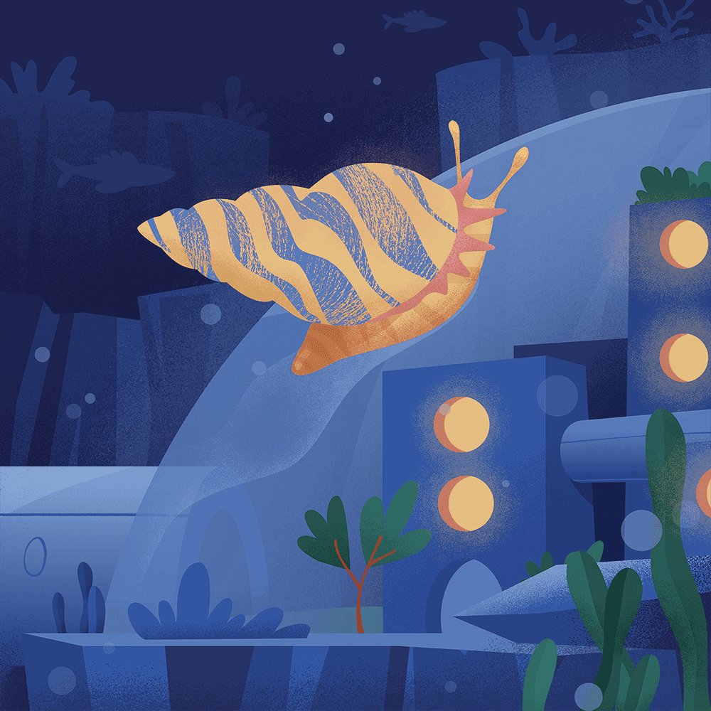 Underwater City Part IV: Bertha the Snail